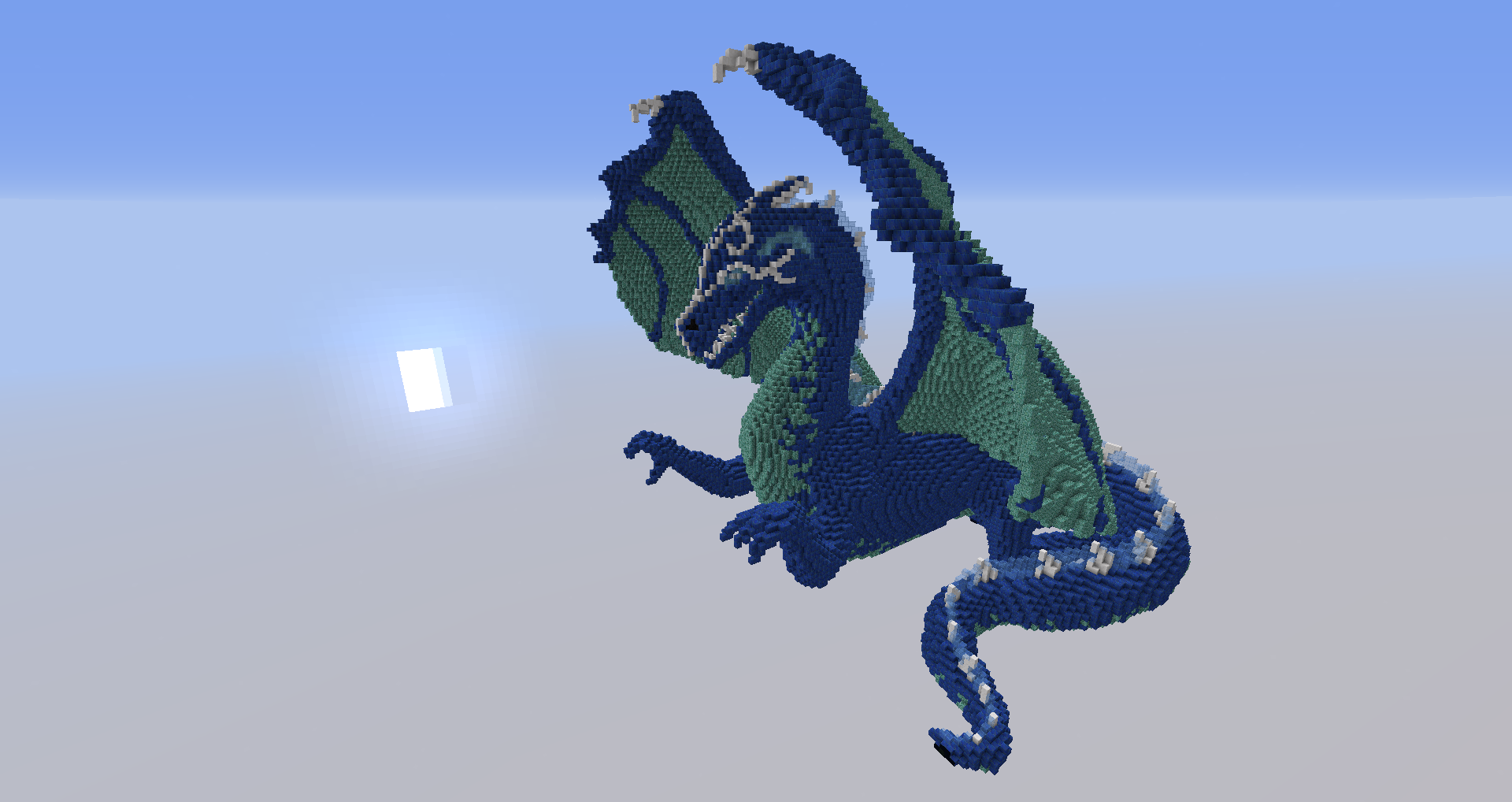 minecraft built dragons