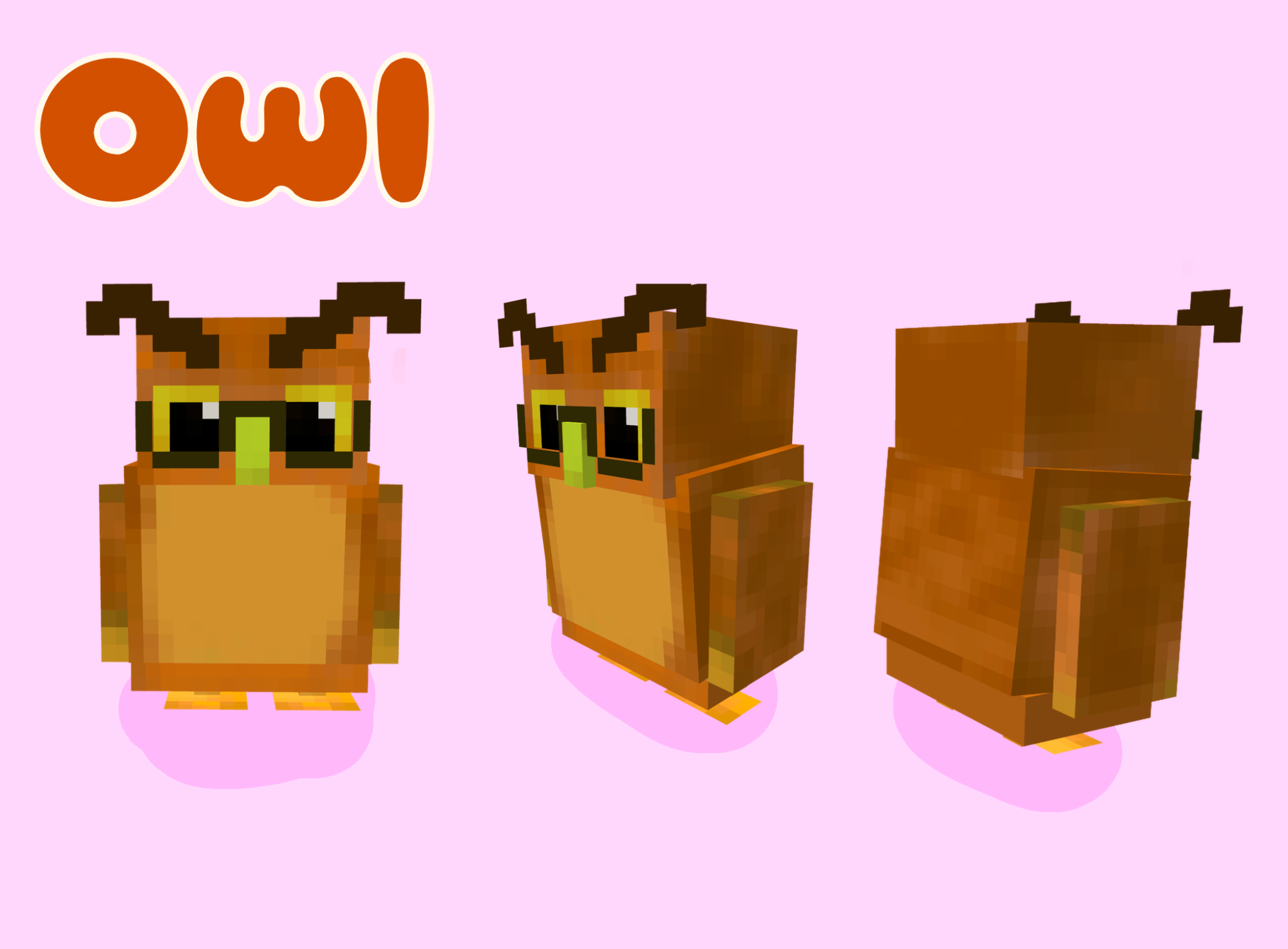 Models - Owl Model | CubeCraft Games