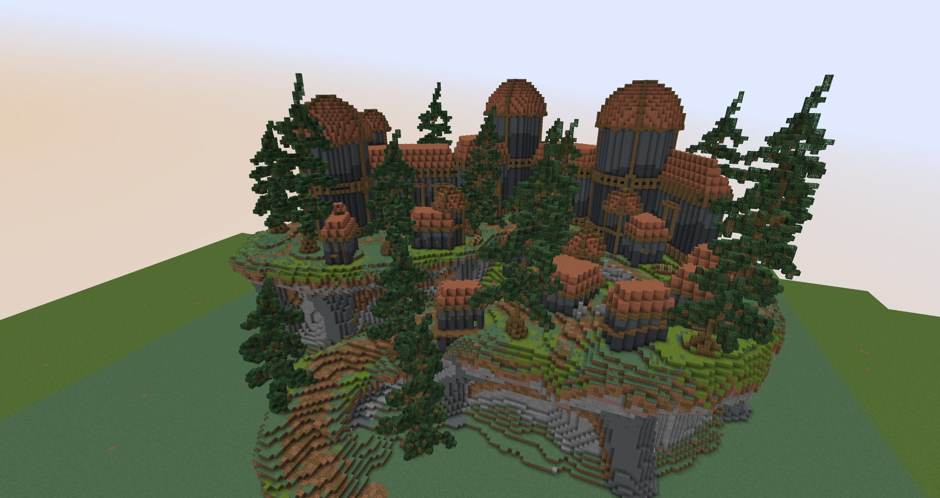 Minecraft House On A Hill